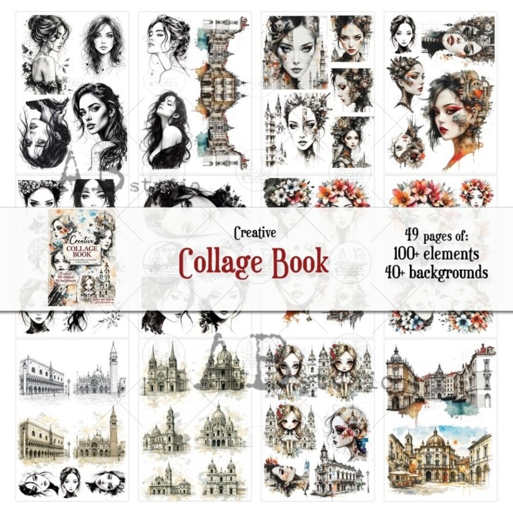 AB Studio A4 Creative Collage Book