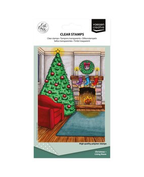 Vaessen Creative Christmas A6 Clear Stamps Living Room (CAR0603)