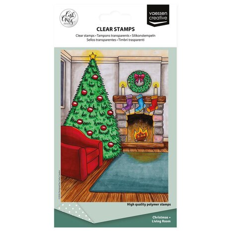 Vaessen Creative Christmas A6 Clear Stamps Living Room (CAR0603)
