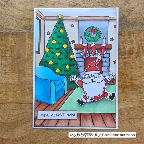 Vaessen Creative Christmas A6 Clear Stamps Living Room (CAR0603)