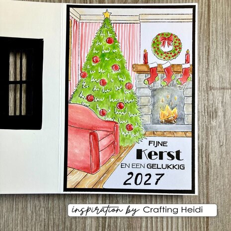 Vaessen Creative Christmas A6 Clear Stamps Living Room (CAR0603)