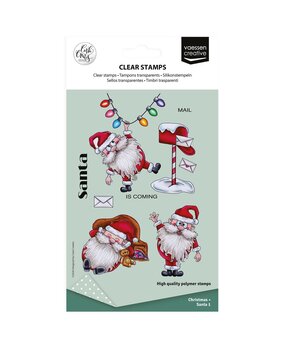 Vaessen Creative Christmas A6 Clear Stamps Santa 1 (CAR0604)