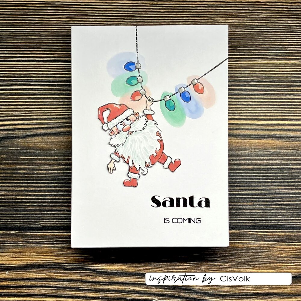 Vaessen Creative Christmas A6 Clear Stamps Santa 1 (CAR0604)