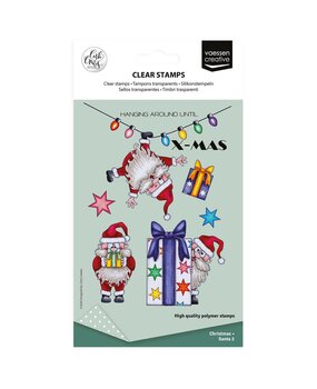 Vaessen Creative Christmas A6 Clear Stamps Santa 2 (CAR0605)