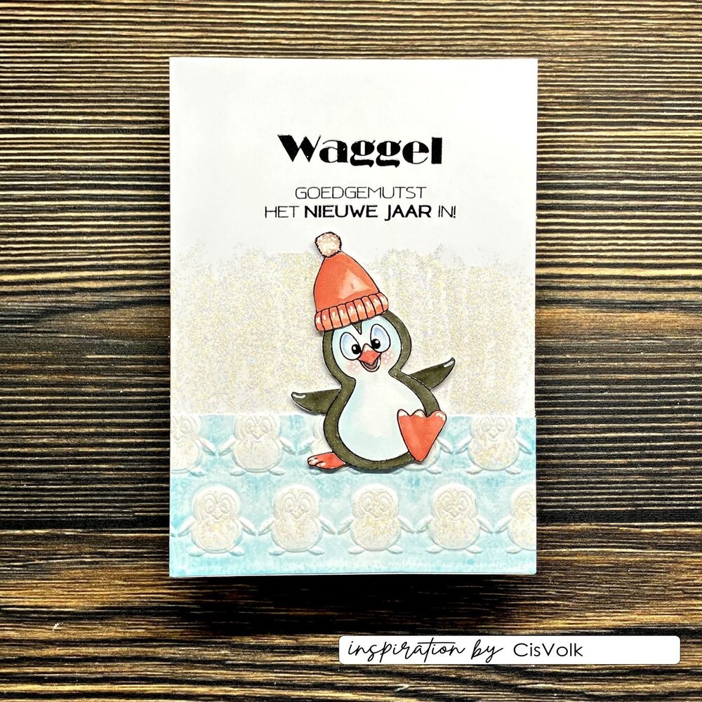 Vaessen Creative Christmas A6 Clear Stamps Penguin 1 (CAR0606)