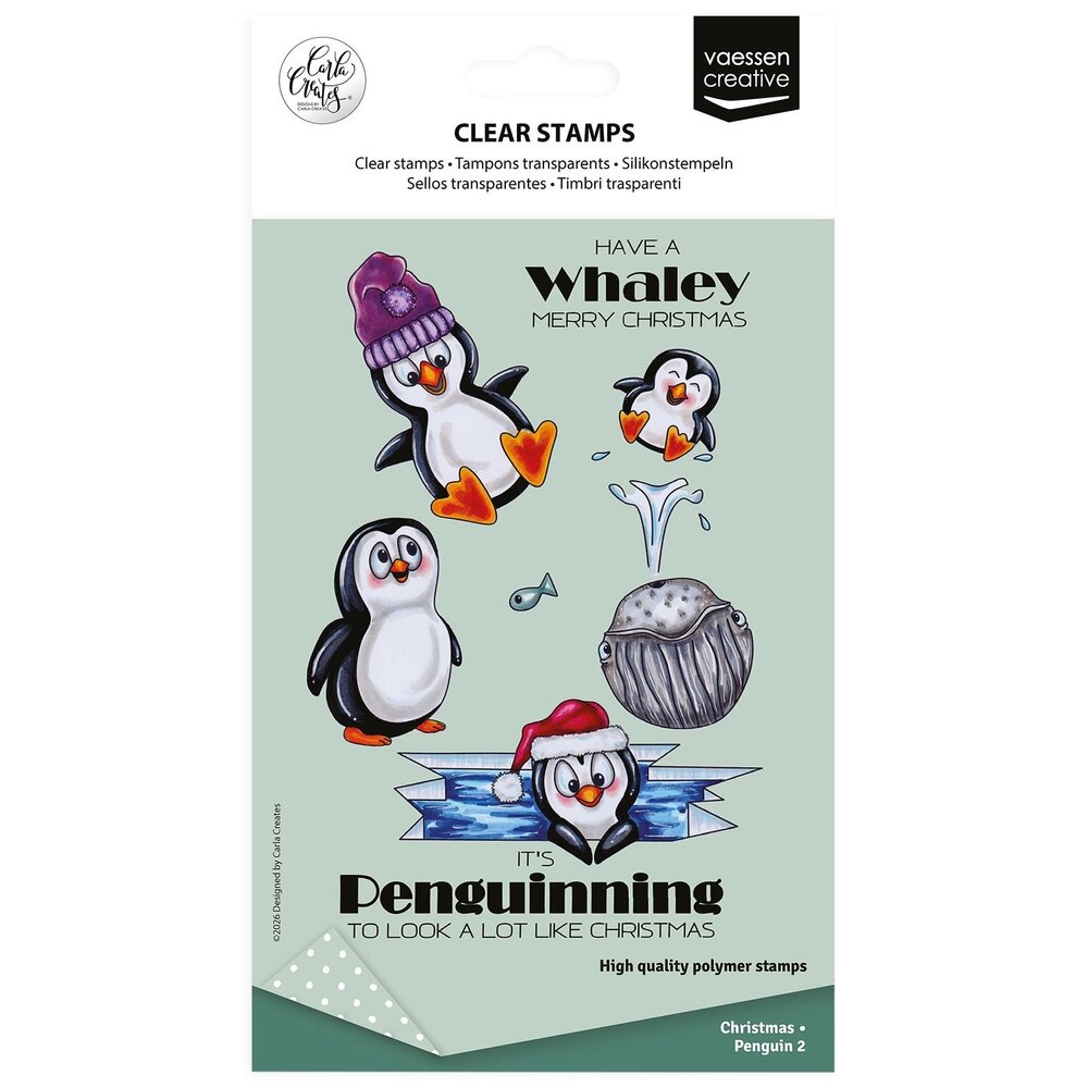 Vaessen Creative Christmas A6 Clear Stamps Penguin 2 (CAR0607) Vaessen Creative Christmas A6 Clear Stamps Penguin 2 (CAR0607)