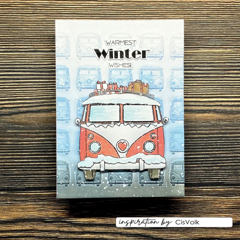 Vaessen Creative Christmas A6 Clear Stamps Hippie Bus 2 (CAR0609) Vaessen Creative Christmas A6 Clear Stamps Hippie Bus 2 (CAR0609)