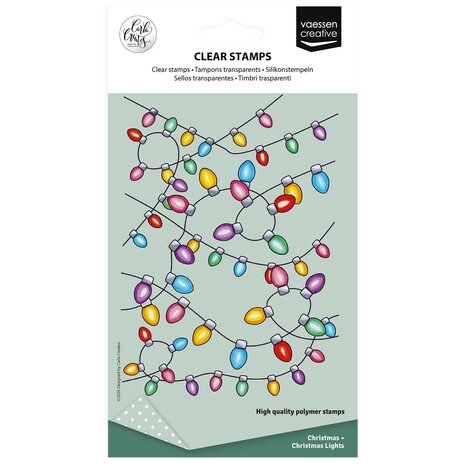 Vaessen Creative Christmas A6 Clear Stamps Christmas Lights (CAR0610)