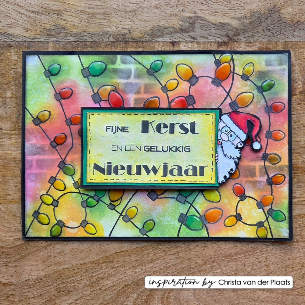 Vaessen Creative Christmas A6 Clear Stamps Christmas Lights (CAR0610)