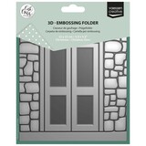 Vaessen Creative Christmas 6x6 Inch Embossing Folder Christmas Door (CAR0612)