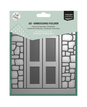 Vaessen Creative Christmas 6x6 Inch Embossing Folder Christmas Door (CAR0612) Vaessen Creative Christmas 6x6 Inch Embossing Folder Christmas Door (CAR0612)
