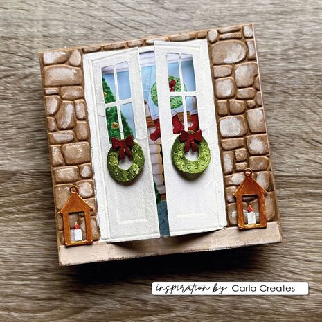 Vaessen Creative Christmas 6x6 Inch Embossing Folder Christmas Door (CAR0612) Vaessen Creative Christmas 6x6 Inch Embossing Folder Christmas Door (CAR0612)