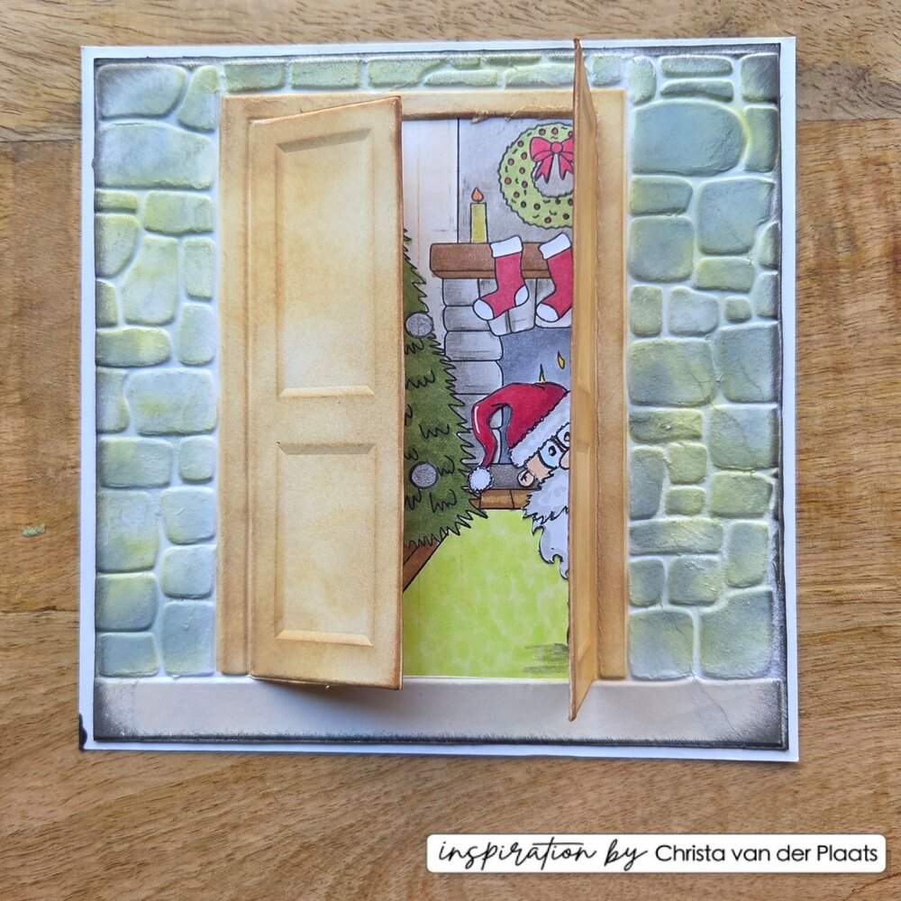 Vaessen Creative Christmas 6x6 Inch Embossing Folder Christmas Door (CAR0612) Vaessen Creative Christmas 6x6 Inch Embossing Folder Christmas Door (CAR0612)