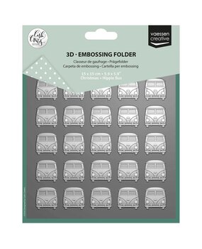 Vaessen Creative Christmas 6x6 Inch Embossing Folder Hippie Bus (CAR0613) Vaessen Creative Christmas 6x6 Inch Embossing Folder Hippie Bus (CAR0613)