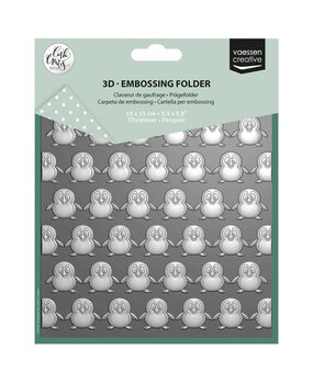 Vaessen Creative Christmas 6x6 Inch Embossing Folder Penguin (CAR0614) Vaessen Creative Christmas 6x6 Inch Embossing Folder Penguin (CAR0614)