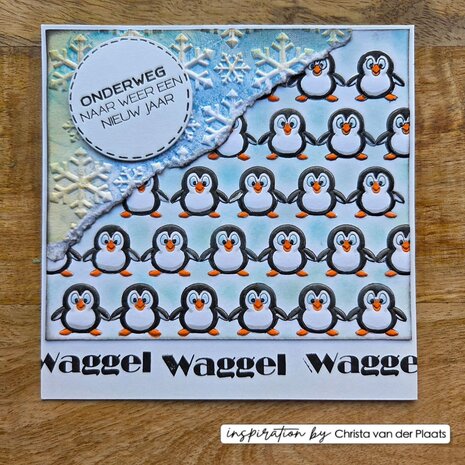 Vaessen Creative Christmas 6x6 Inch Embossing Folder Penguin (CAR0614) Vaessen Creative Christmas 6x6 Inch Embossing Folder Penguin (CAR0614)