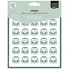 Vaessen Creative Christmas 6x6 Inch Stencil Hippie Bus (CAR0614)