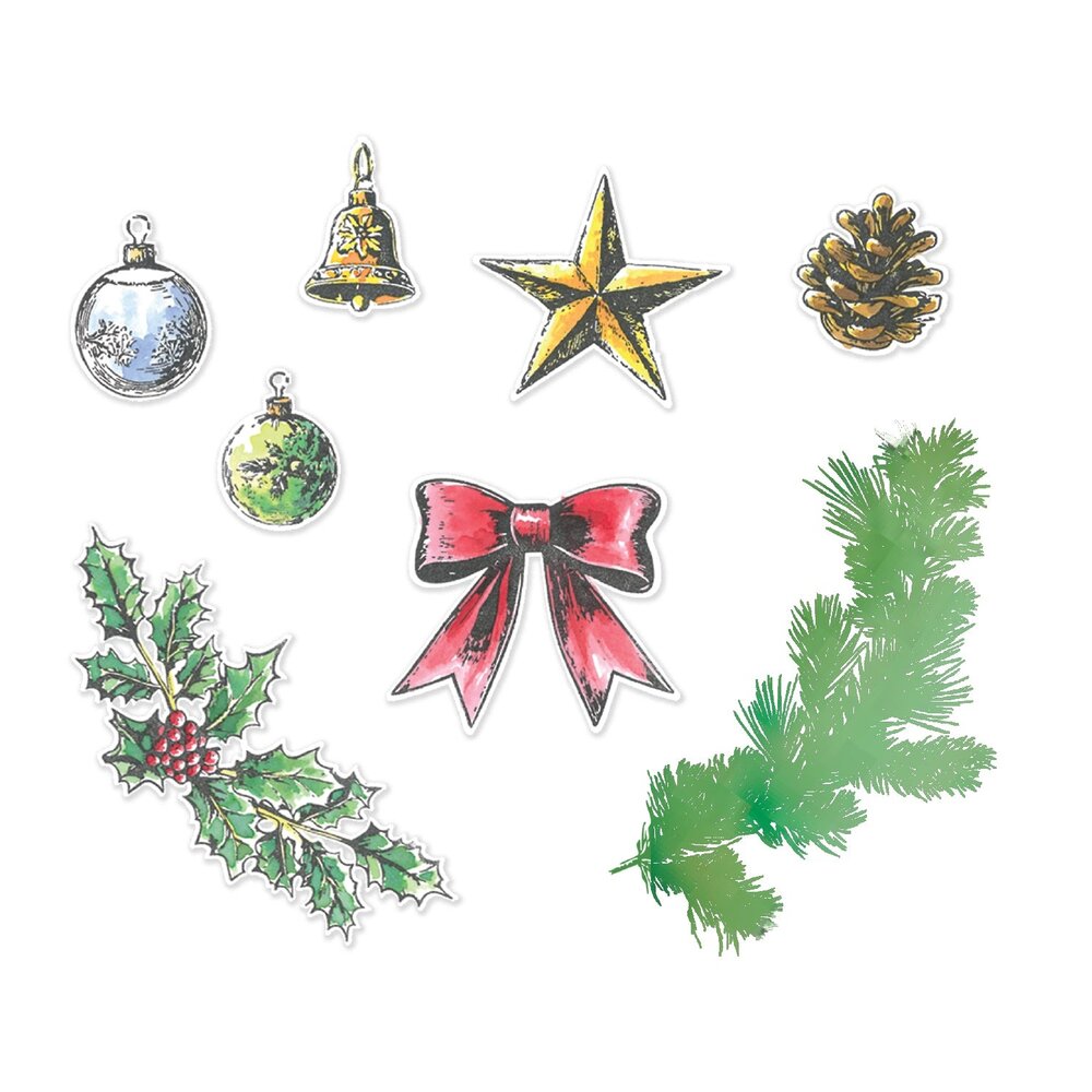 Sizzix PRE-ORDER 49 & Market Clear Stamps with Framelits Build a Wreath (667175) Sizzix PRE-ORDER 49 & Market Clear Stamps with Framelits Build a Wreath (667175)