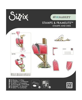 Sizzix PRE-ORDER 49 & Market Clear Stamps with Framelits Letter Drop (667177) Sizzix PRE-ORDER 49 & Market Clear Stamps with Framelits Letter Drop (667177)
