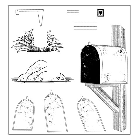 Sizzix PRE-ORDER 49 & Market Clear Stamps with Framelits Letter Drop (667177) Sizzix PRE-ORDER 49 & Market Clear Stamps with Framelits Letter Drop (667177)
