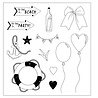 Sizzix PRE-ORDER 49 & Market Clear Stamps with Framelits Sweet Drop (667179) Sizzix PRE-ORDER 49 & Market Clear Stamps with Framelits Sweet Drop (667179)