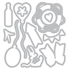 Sizzix PRE-ORDER 49 & Market Clear Stamps with Framelits Sweet Drop (667179) Sizzix PRE-ORDER 49 & Market Clear Stamps with Framelits Sweet Drop (667179)