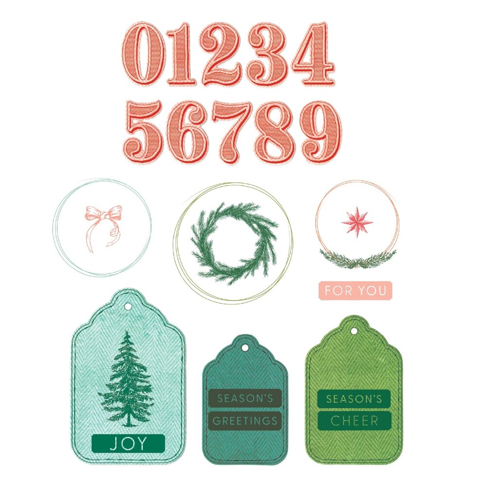 Sizzix PRE-ORDER 49 & Market Clear Stamps with Framelits Holiday Tags (667180) Sizzix PRE-ORDER 49 & Market Clear Stamps with Framelits Holiday Tags (667180)