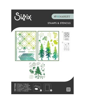 Sizzix PRE-ORDER 49 & Market Clear Stamps with Stencils Outdoor Essentials (667185) Sizzix PRE-ORDER 49 & Market Clear Stamps with Stencils Outdoor Essentials (667185)