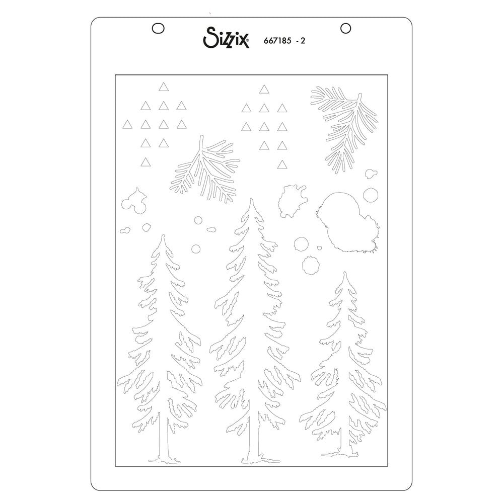 Sizzix PRE-ORDER 49 & Market Clear Stamps with Stencils Outdoor Essentials (667185) Sizzix PRE-ORDER 49 & Market Clear Stamps with Stencils Outdoor Essentials (667185)