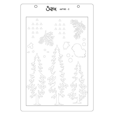 Sizzix PRE-ORDER 49 & Market Clear Stamps with Stencils Outdoor Essentials (667185) Sizzix PRE-ORDER 49 & Market Clear Stamps with Stencils Outdoor Essentials (667185)