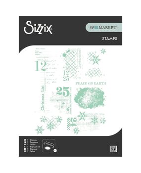 Sizzix 49 & Market Clear Stamps Holiday Textures (667181) Sizzix 49 & Market Clear Stamps Holiday Textures (667181)