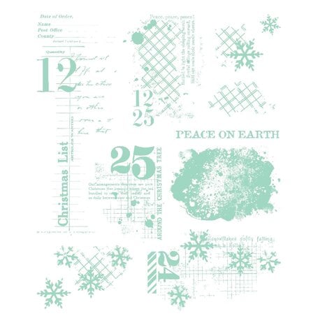 Sizzix 49 & Market Clear Stamps Holiday Textures (667181) Sizzix 49 & Market Clear Stamps Holiday Textures (667181)