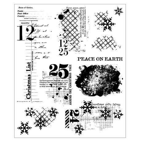 Sizzix PRE-ORDER 49 & Market Clear Stamps Holiday Textures (667181) Sizzix PRE-ORDER 49 & Market Clear Stamps Holiday Textures (667181)