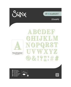 Sizzix PRE-ORDER 49 & Market Clear Stamps Textured Alphabet (667184) Sizzix PRE-ORDER 49 & Market Clear Stamps Textured Alphabet (667184)