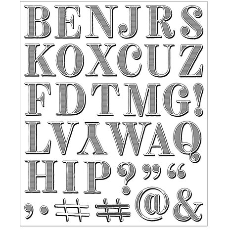 Sizzix PRE-ORDER 49 & Market Clear Stamps Textured Alphabet (667184) Sizzix PRE-ORDER 49 & Market Clear Stamps Textured Alphabet (667184)