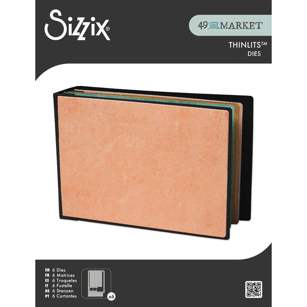 Sizzix PRE-ORDER 49 & Market Thinlits Die Set Build an Album (667176)