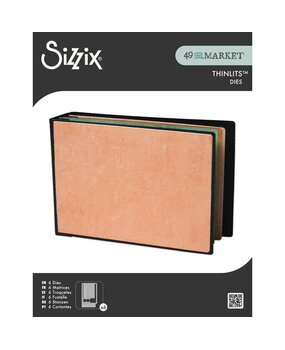 Sizzix PRE-ORDER 49 & Market Thinlits Die Set Build an Album (667176)