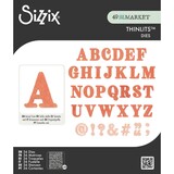 Sizzix 49 & Market Thinlits Die Set Lino Type Revival (667221)