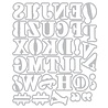 Sizzix PRE-ORDER 49 & Market Thinlits Die Set Lino Type Revival (667221)