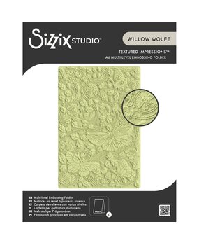 Sizzix Studio Willow Wolfe Multi-Level Textured Impressions Nouveau Butterfly (667030) Sizzix Studio Willow Wolfe Multi-Level Textured Impressions Nouveau Butterfly (667030)
