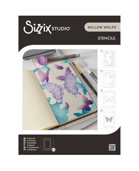 Sizzix PRE-ORDER Studio Willow Wolfe Layered Stencils Butterflies (667040)