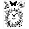 Sizzix PRE-ORDER Studio Willow Wolfe Clear Stamps with Framelits Artful Blooms (667031)