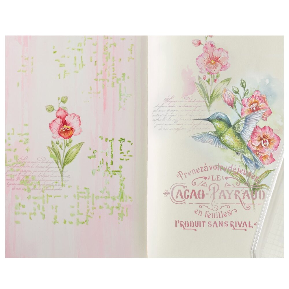 Sizzix PRE-ORDER 49 & Market Clear Stamps with Stencils Hummingbird and Orchids (667125) Sizzix PRE-ORDER 49 & Market Clear Stamps with Stencils Hummingbird and Orchids (667125)