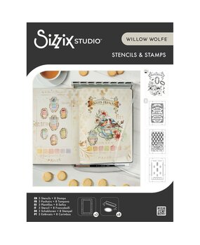 Sizzix PRE-ORDER 49 & Market Clear Stamps with Stencils Birds and Biscuits (667126) Sizzix PRE-ORDER 49 & Market Clear Stamps with Stencils Birds and Biscuits (667126)