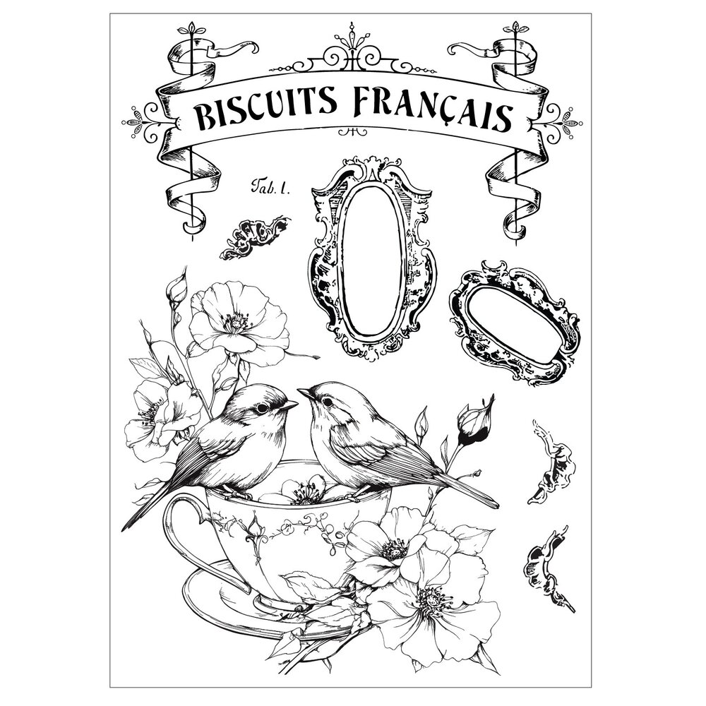Sizzix PRE-ORDER 49 & Market Clear Stamps with Stencils Birds and Biscuits (667126) Sizzix PRE-ORDER 49 & Market Clear Stamps with Stencils Birds and Biscuits (667126)