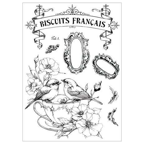 Sizzix PRE-ORDER 49 & Market Clear Stamps with Stencils Birds and Biscuits (667126) Sizzix PRE-ORDER 49 & Market Clear Stamps with Stencils Birds and Biscuits (667126)