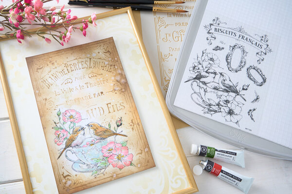 Sizzix PRE-ORDER 49 & Market Clear Stamps with Stencils Birds and Biscuits (667126) Sizzix PRE-ORDER 49 & Market Clear Stamps with Stencils Birds and Biscuits (667126)