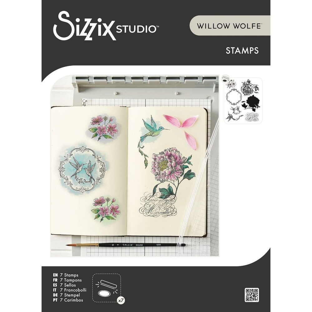 Sizzix PRE-ORDER Studio Willow Wolfe Clear Stamps Ornamental Medallions (667127) Sizzix PRE-ORDER Studio Willow Wolfe Clear Stamps Ornamental Medallions (667127)