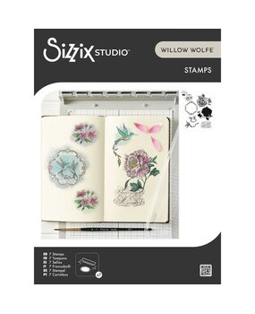Sizzix Studio Willow Wolfe Clear Stamps Ornamental Medallions (667127) Sizzix Studio Willow Wolfe Clear Stamps Ornamental Medallions (667127)
