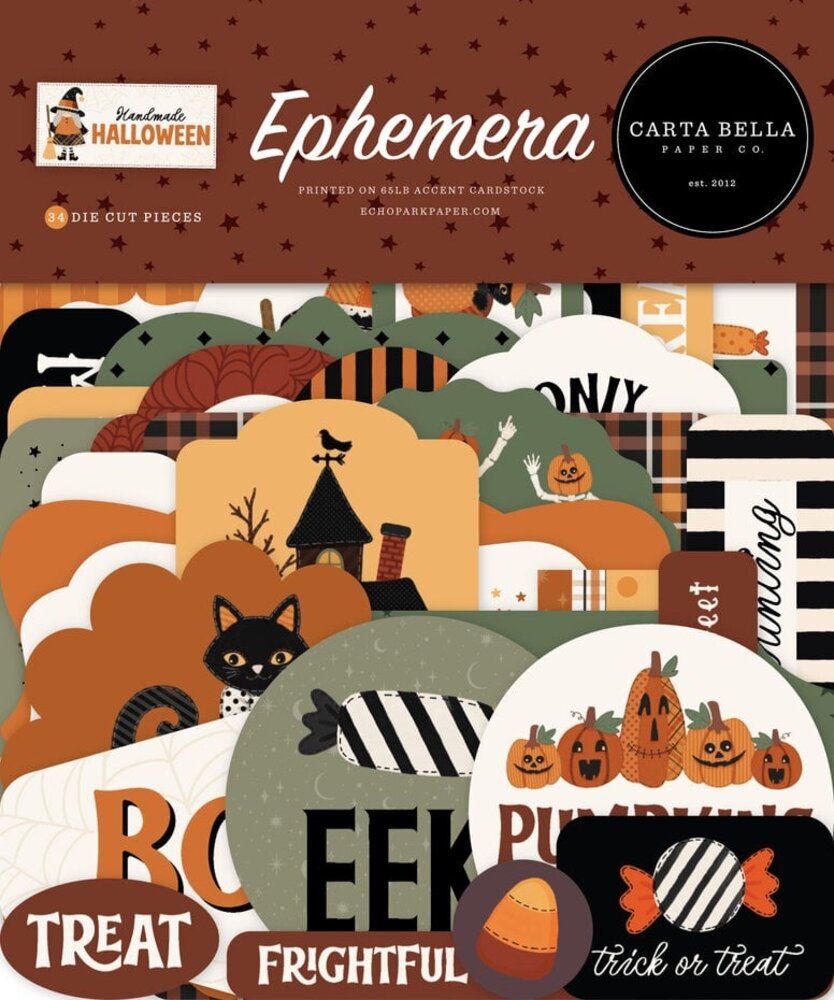Carta Bella Handmade Halloween Ephemera (CBHE512024)